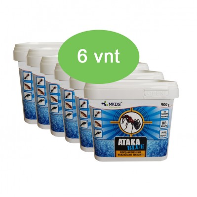 ATAKA blue insekticidas nuo skruzdžių, MAXI pak. (kaina nurodyta 1 vieneto - 900 g.)